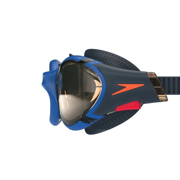 Speedo Biofuse 2.0 Blue Amber Recreational Open Water Swim Goggle