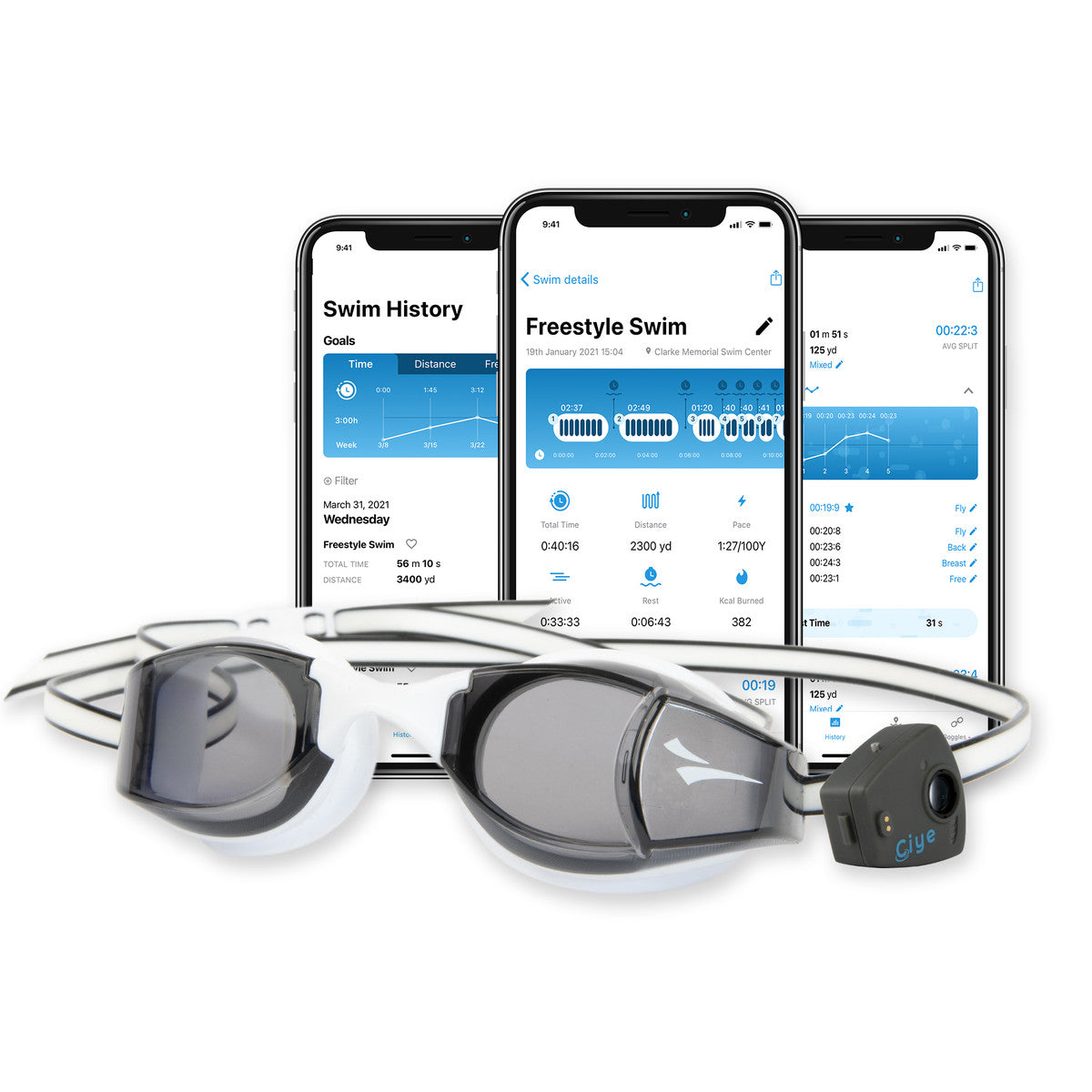 finis smart swim goggles Finis Smart Tech Training Goggle