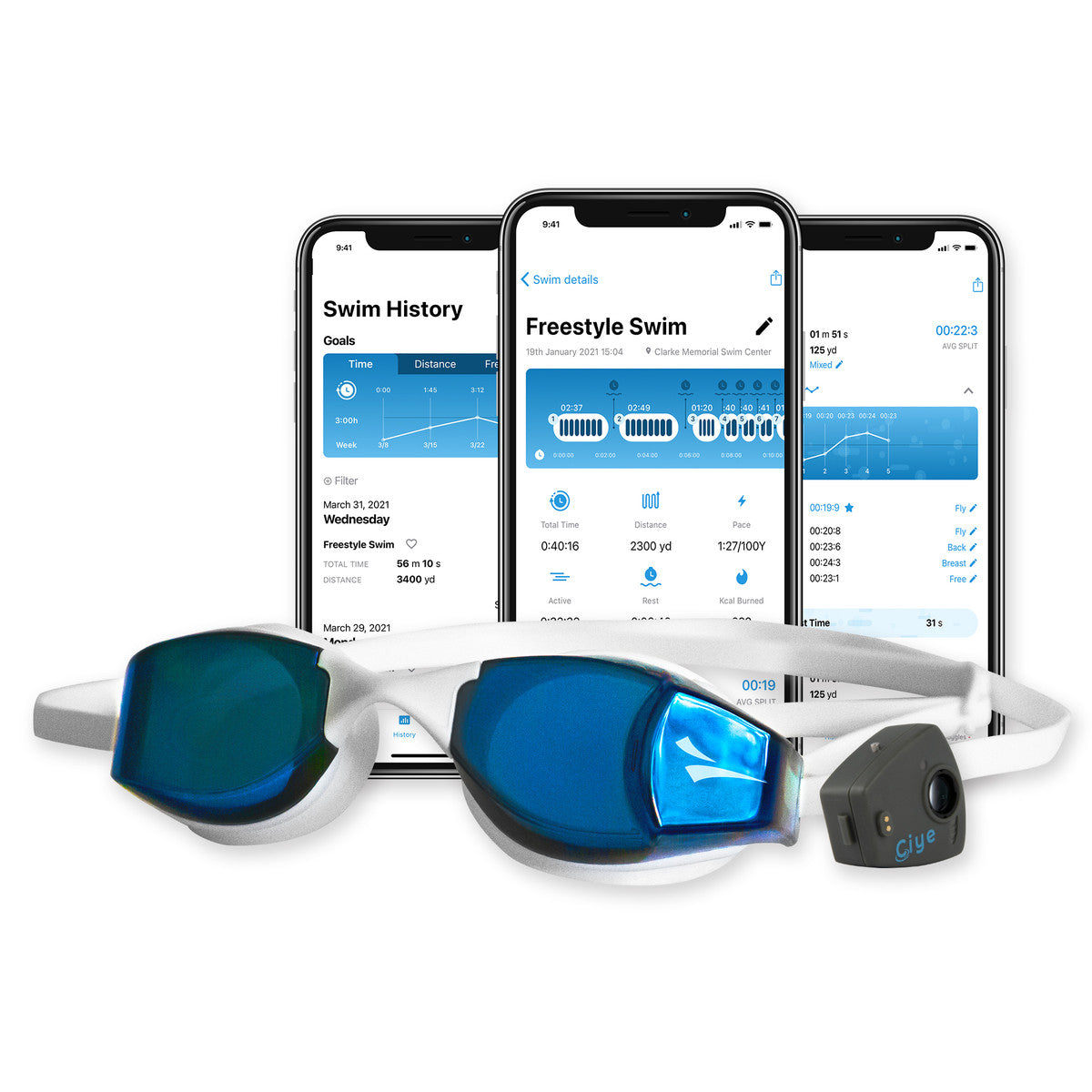 fina approved goggles Finis Smart Tech Training Goggle