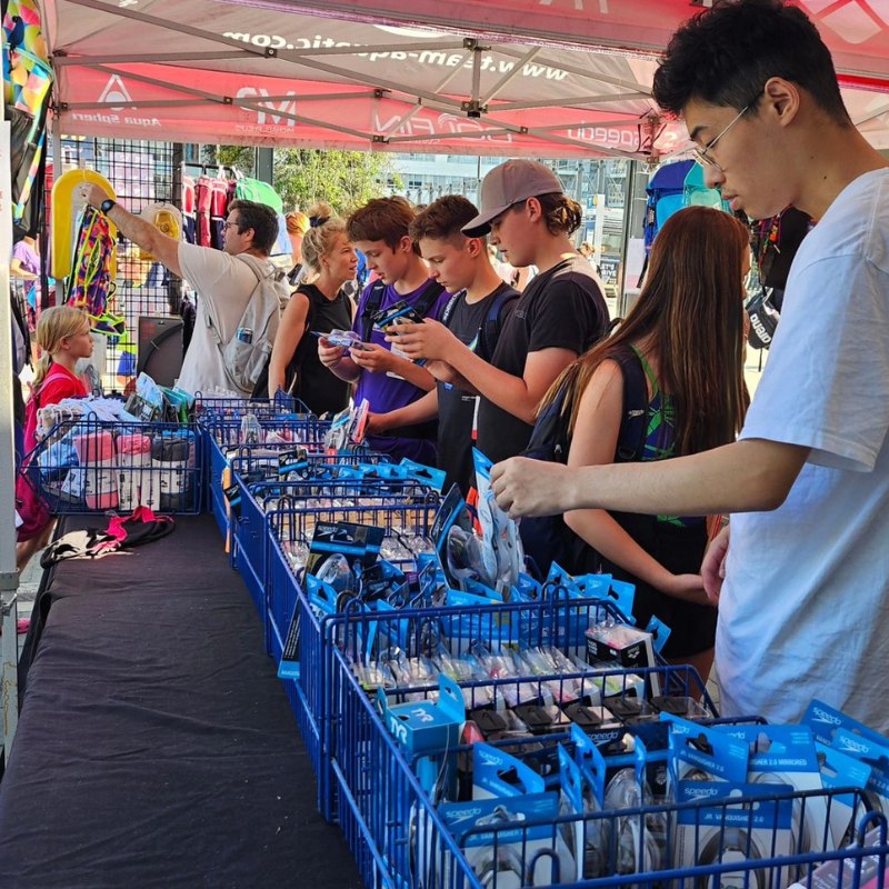 Team Aquatic Supplies Pop-Up store at BCSSA Summer Provincials  in UBC