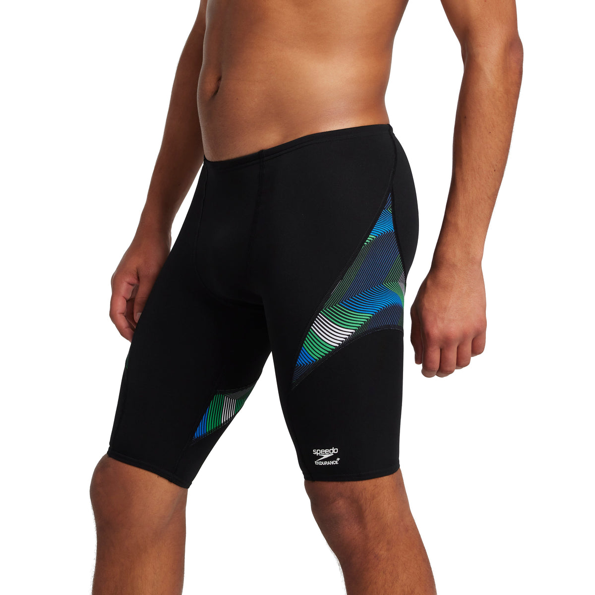 Speedo Men&#39;s Precision Splice Jammer Training Swimsuit