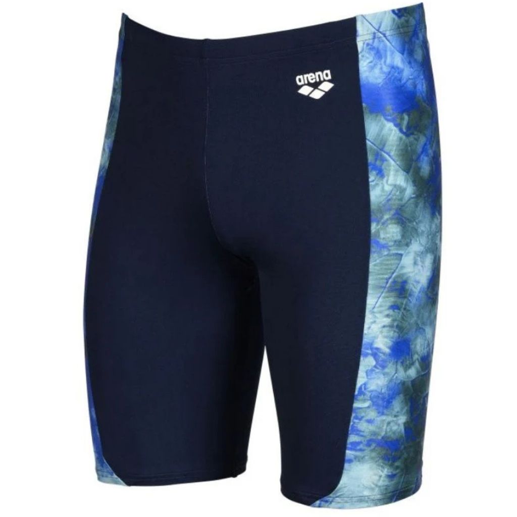 Arena Allover Jammer Navy Neon Blue Multi