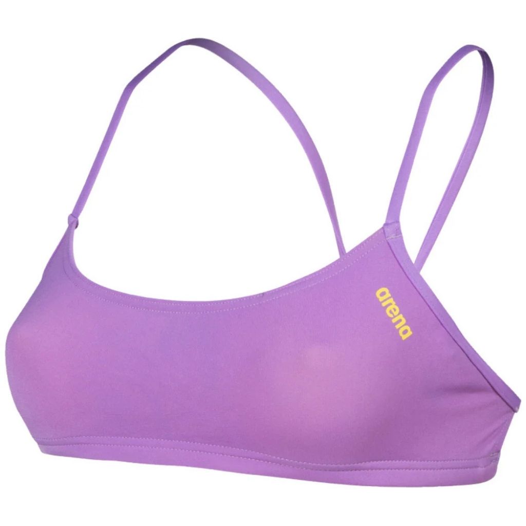 Arena Bandeau Bikini Top Lavanda Yellow Fluo