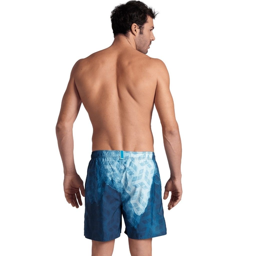 Arena Beach Boxer Short Placed Blue