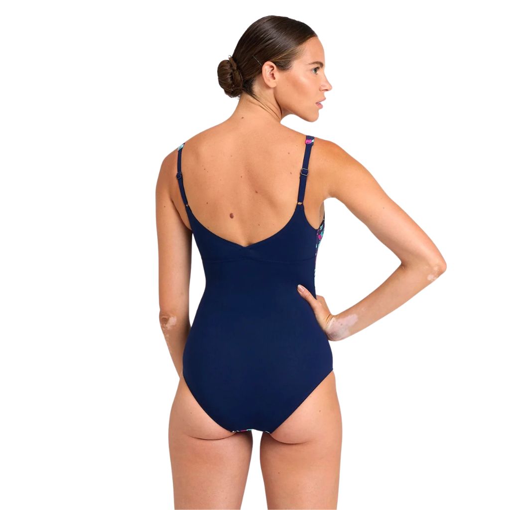 Arena Bodylift Francy Wing Back C-Cup Navy Freak Rose