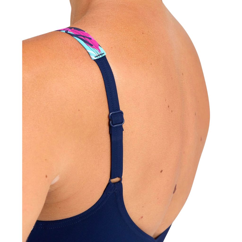 Arena Bodylift Francy Wing Back C-Cup Navy Freak Rose