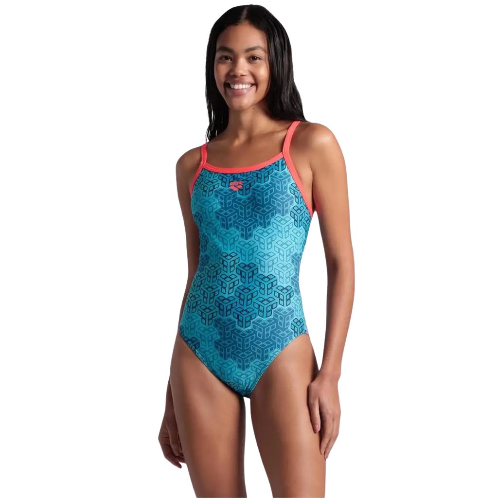 Arena Camo Kikko Challenge Back Fluo Red Water Multi