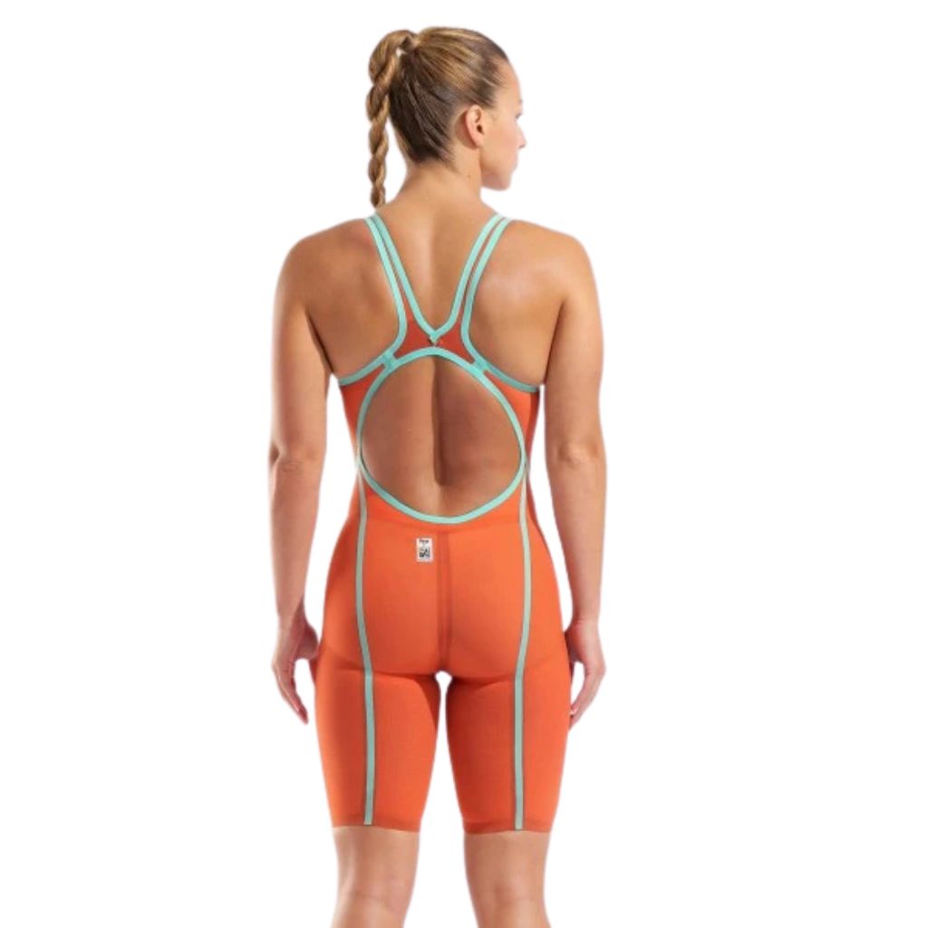 Arena Carbon Glide Open Back Sunset Coral