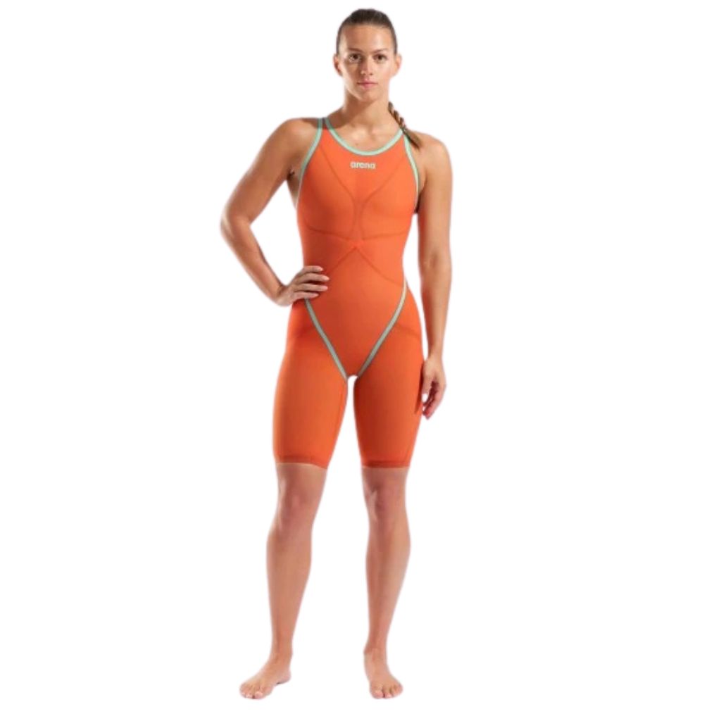 Arena Carbon Glide Open Back Sunset Coral