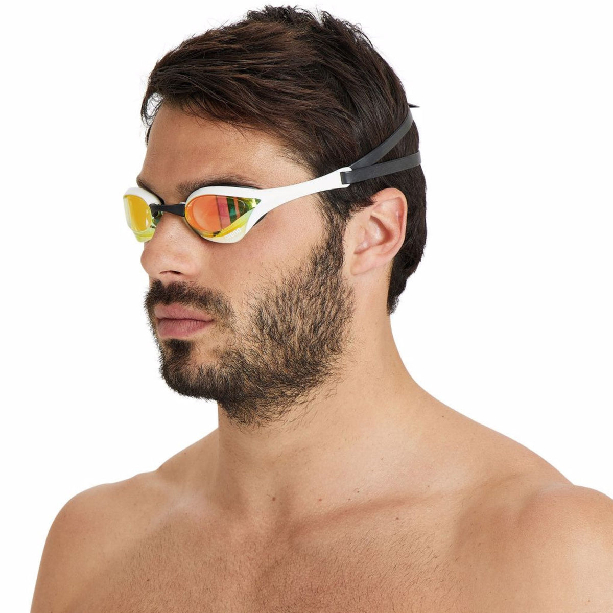 Arena Cobra Ultra Swipe Mirrored Yellow Copper White