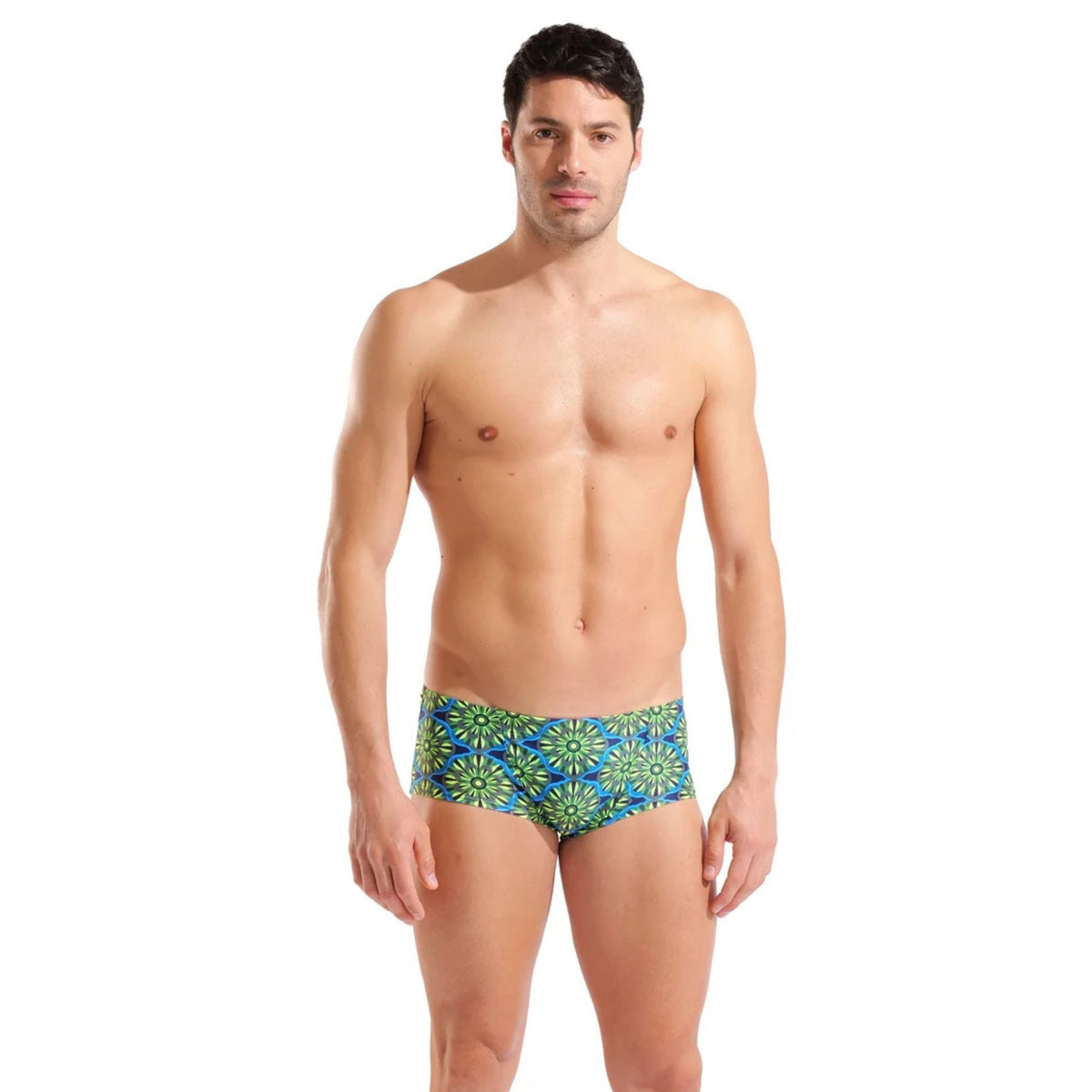 Arena Floral Low Waist Short Green Multi