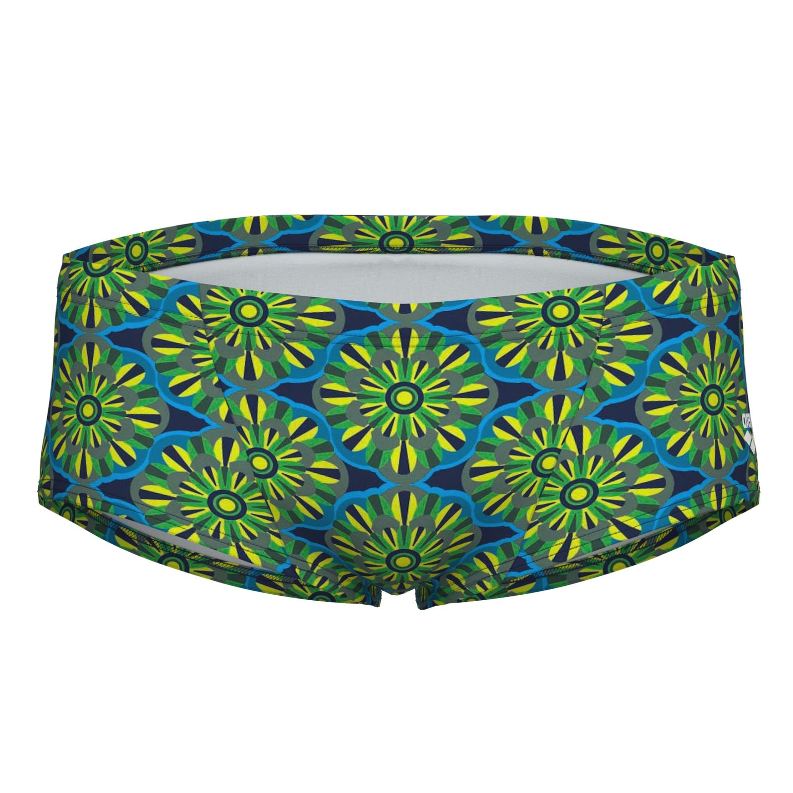 Arena Floral Low Waist Short Green Multi