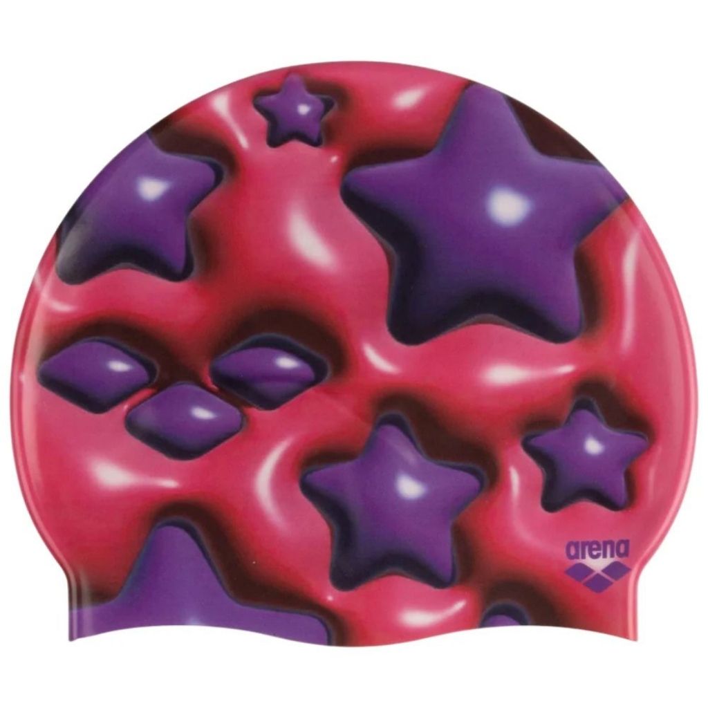 Arena HD Silicone Cap Foam Star Shaped Plum Pink