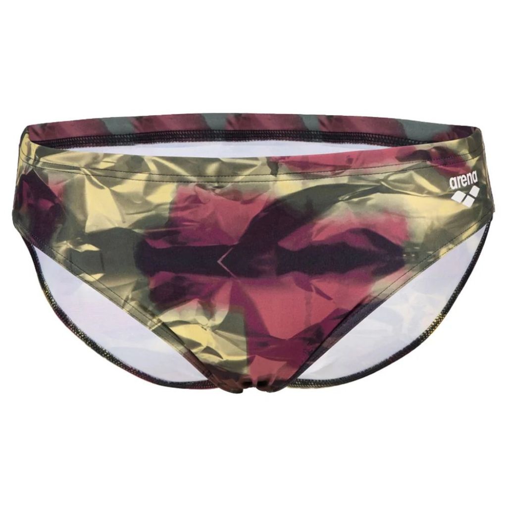 Arena Men&#39;s Hero Camo Swim Brief Fandango Red