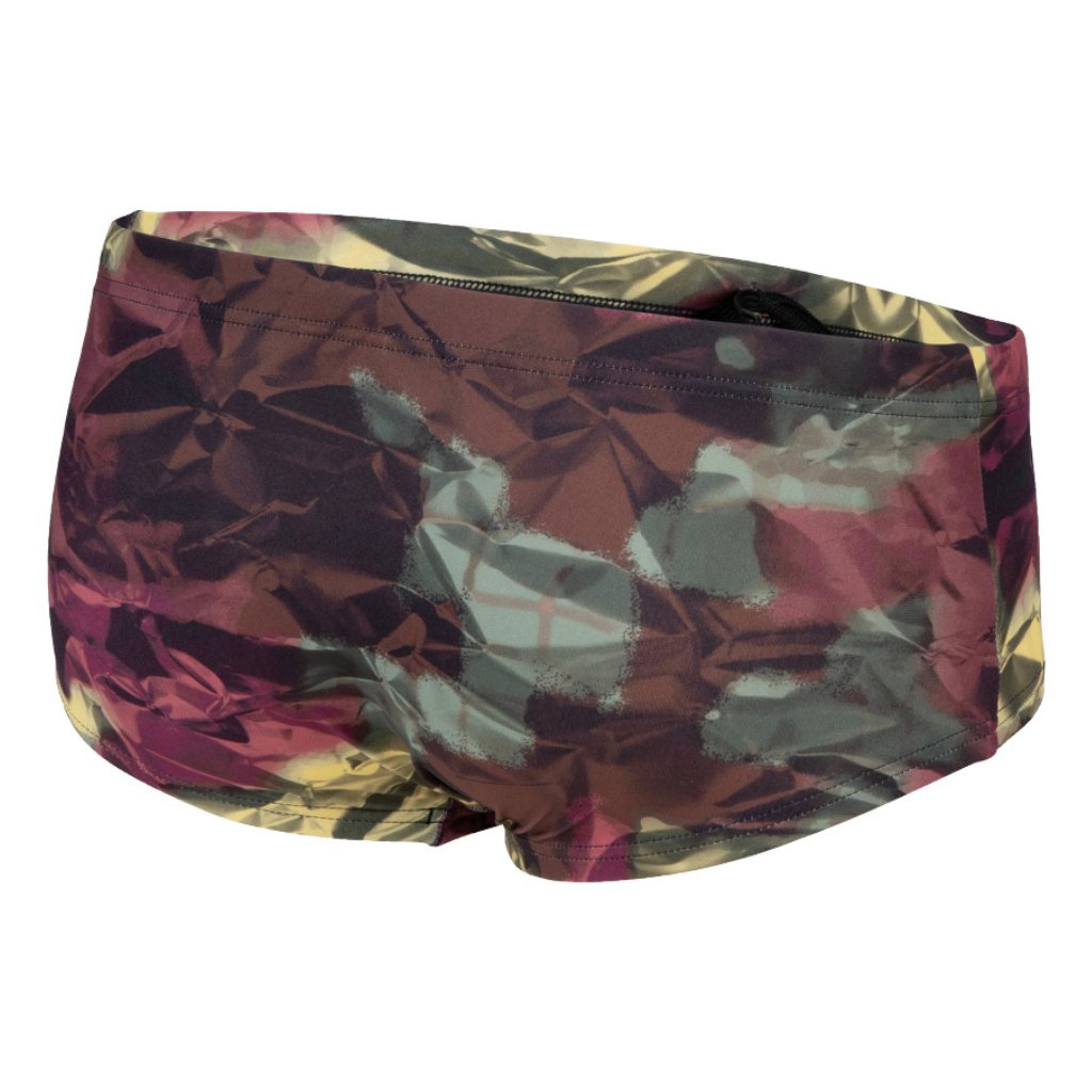 Arena Men&#39;s Hero Camo Low Waist Short Fandango Red Swimsuit Swim Trunk 