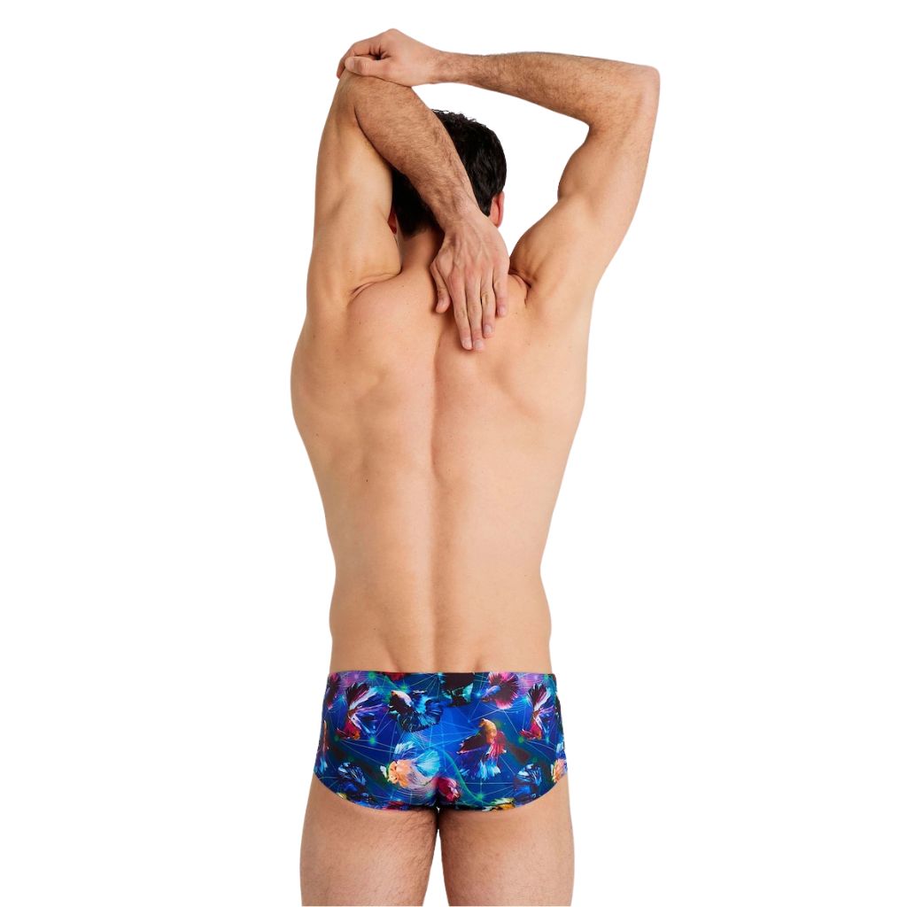 Arena Low Waist Short Allover Black Multi