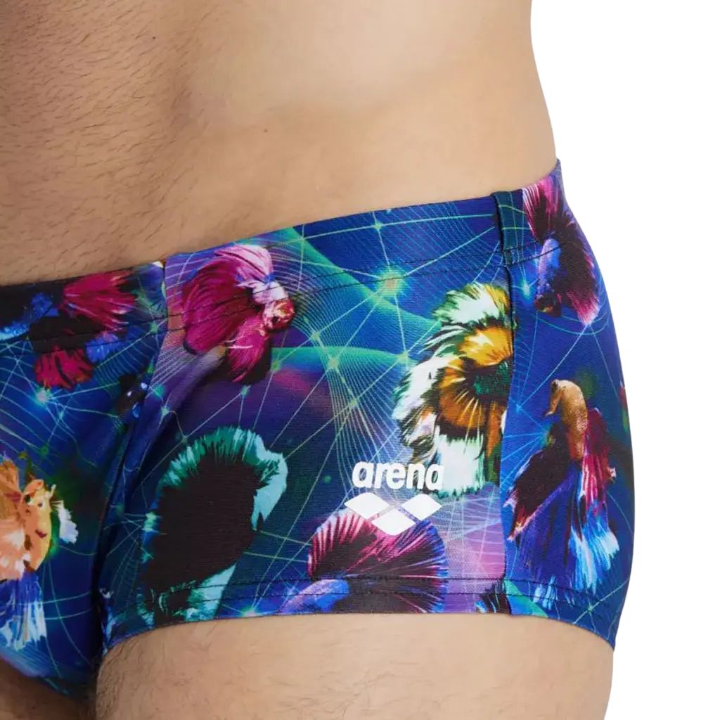 Arena Low Waist Short Allover Black Multi