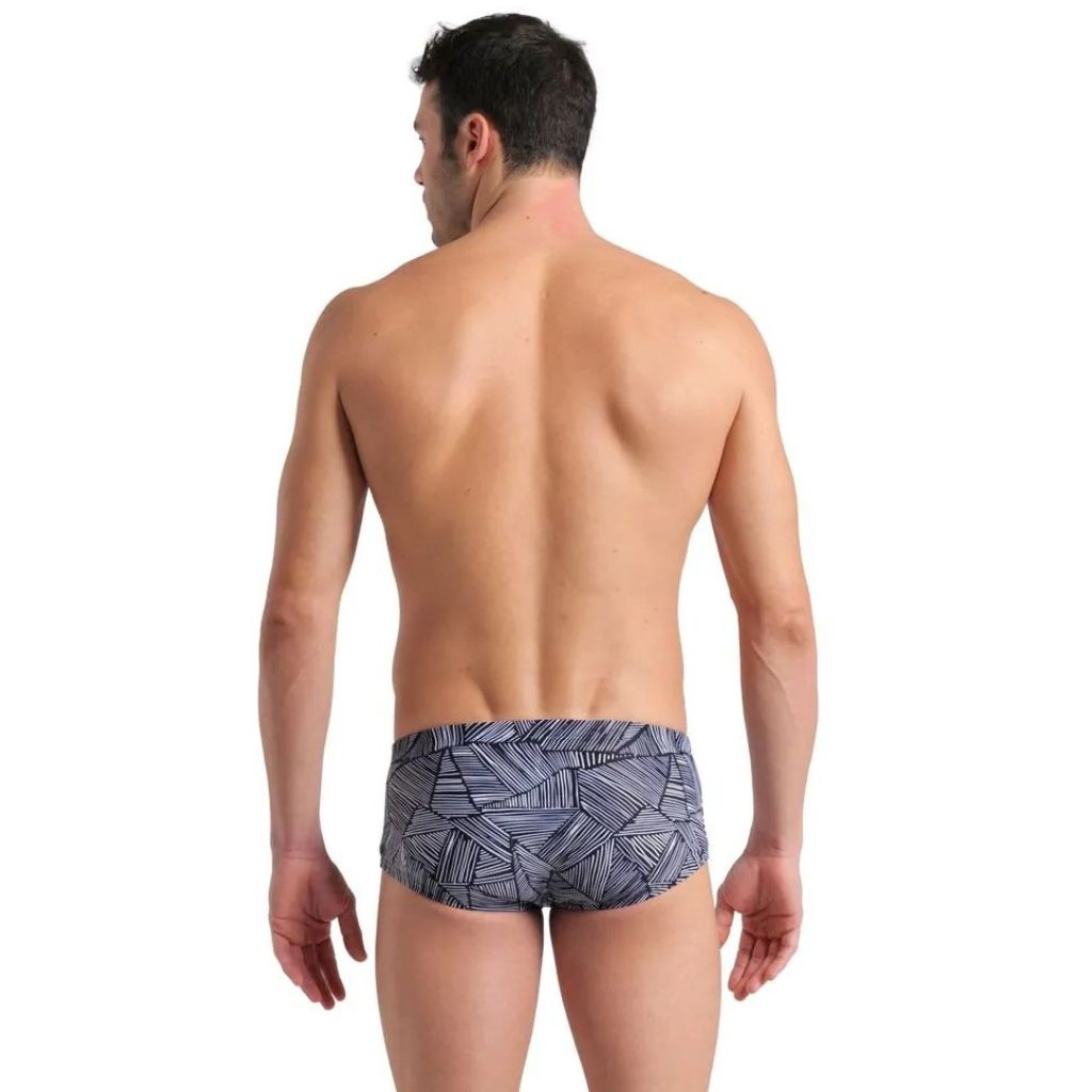 Arena Men's Overview Low Waist Short Black White Multi