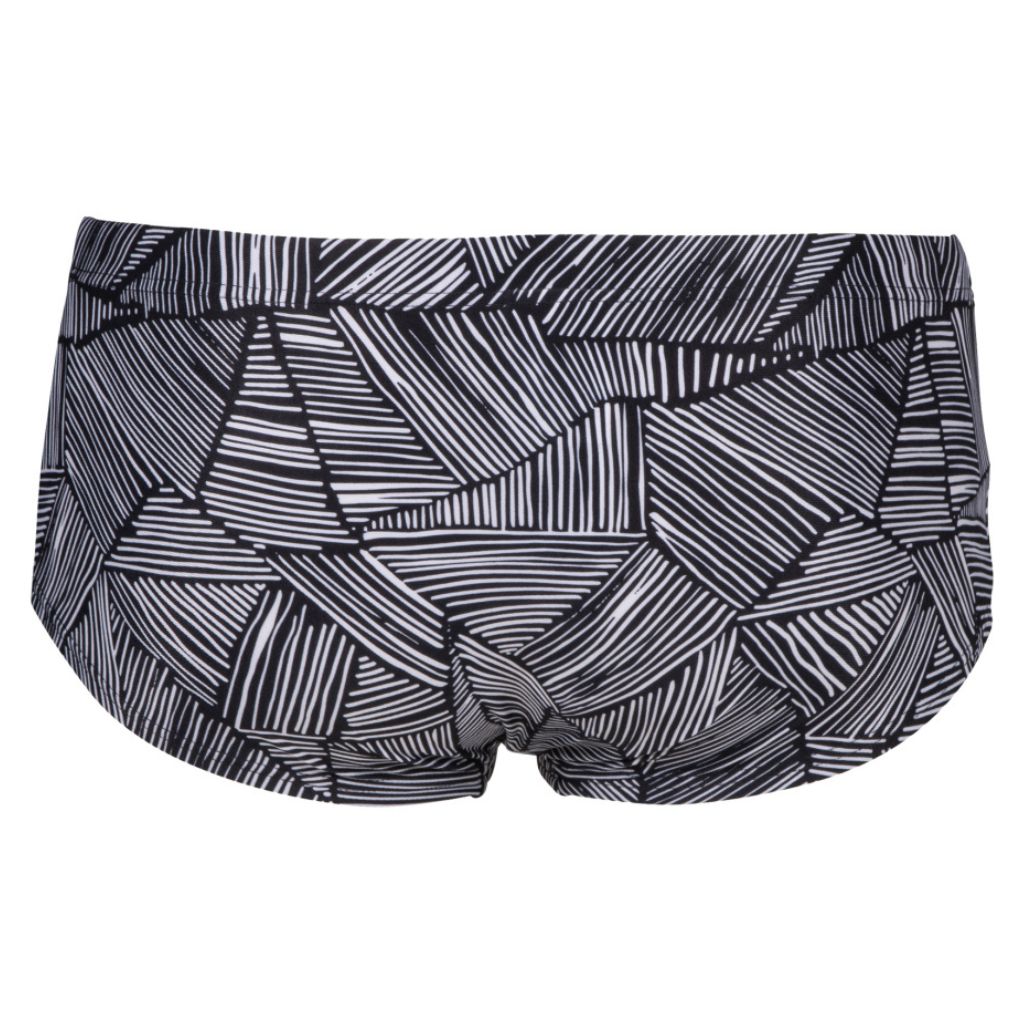 Arena Men&#39;s Overview Low Waist Short Black White Multi