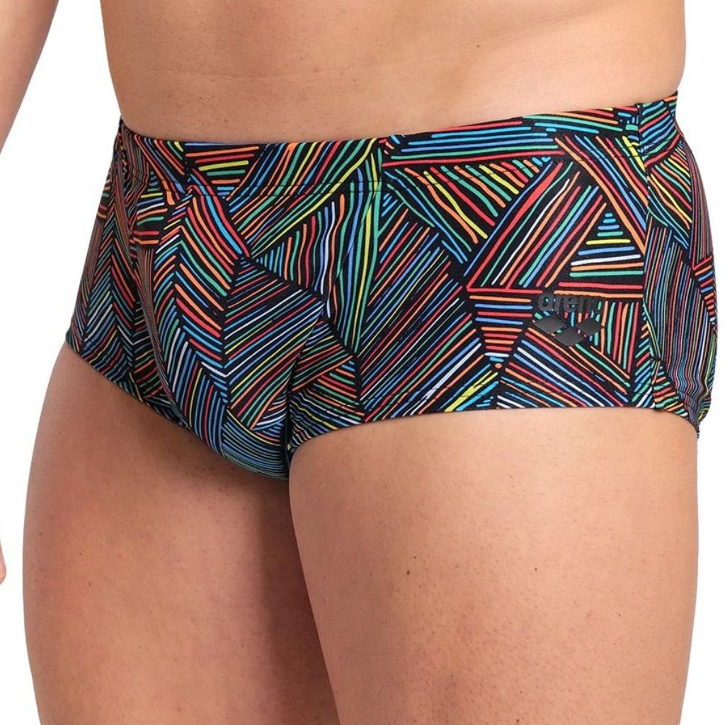 Arena Overview Low Waist Short Multicolour Black