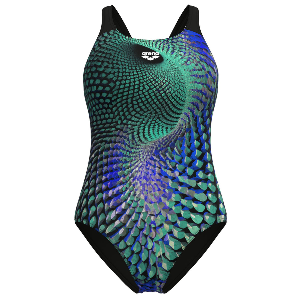 Arena Peacock Swim Pro Multi Green Black