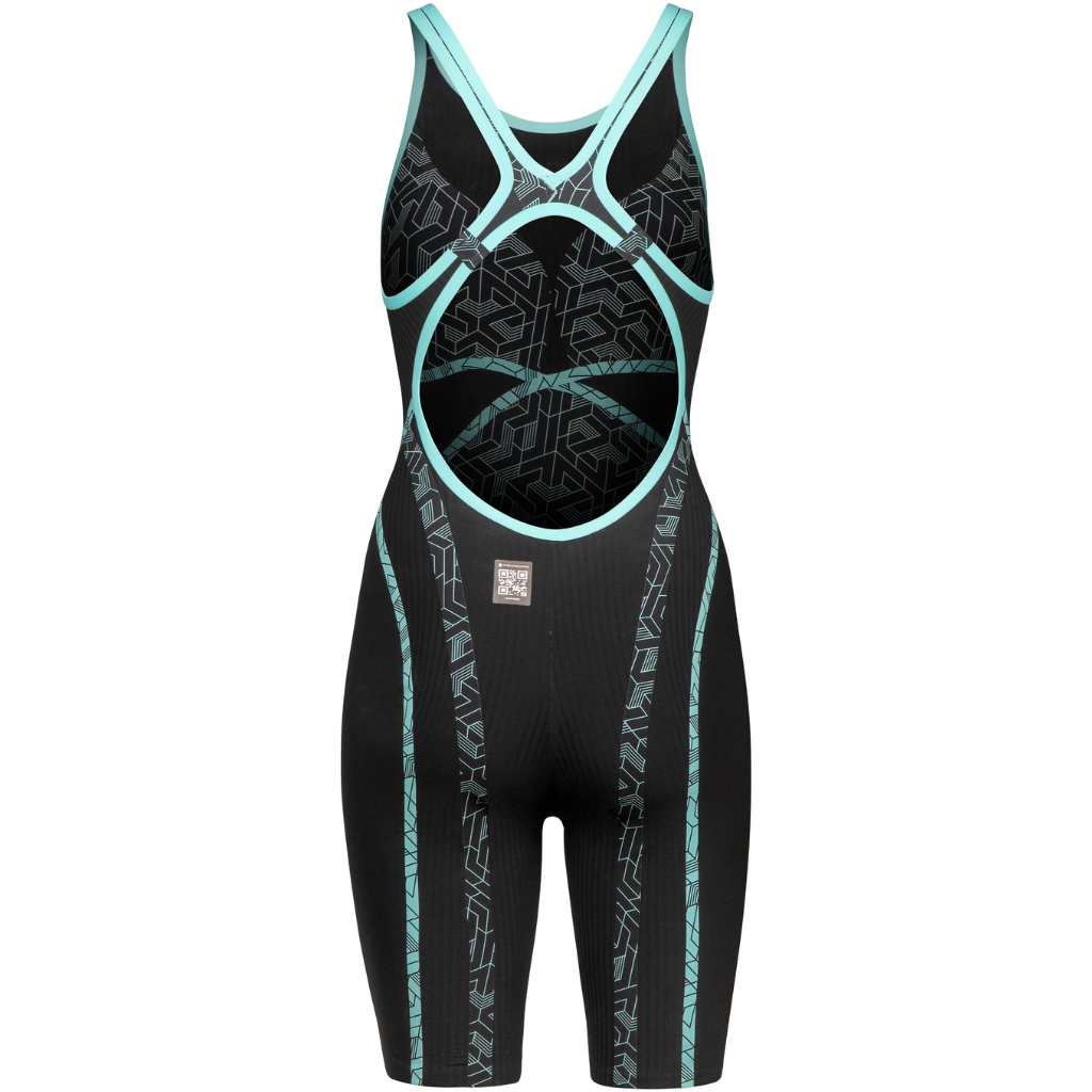 Arena Primo Openback Kneeskin - Black/Teal