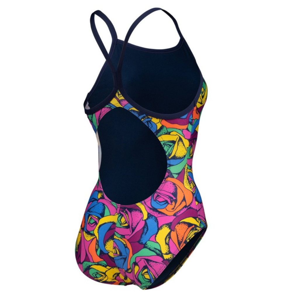 Arena Women&#39;s Rose Parade Light Drop Back One Piece Swimsuit Swimwear - Freak Rose