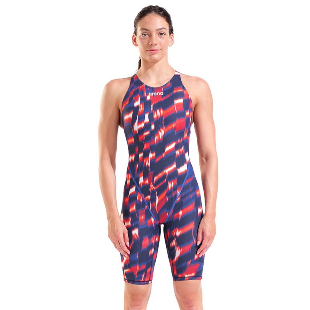 Arena ST Next Open Back Aqua Gleam Red White Blue