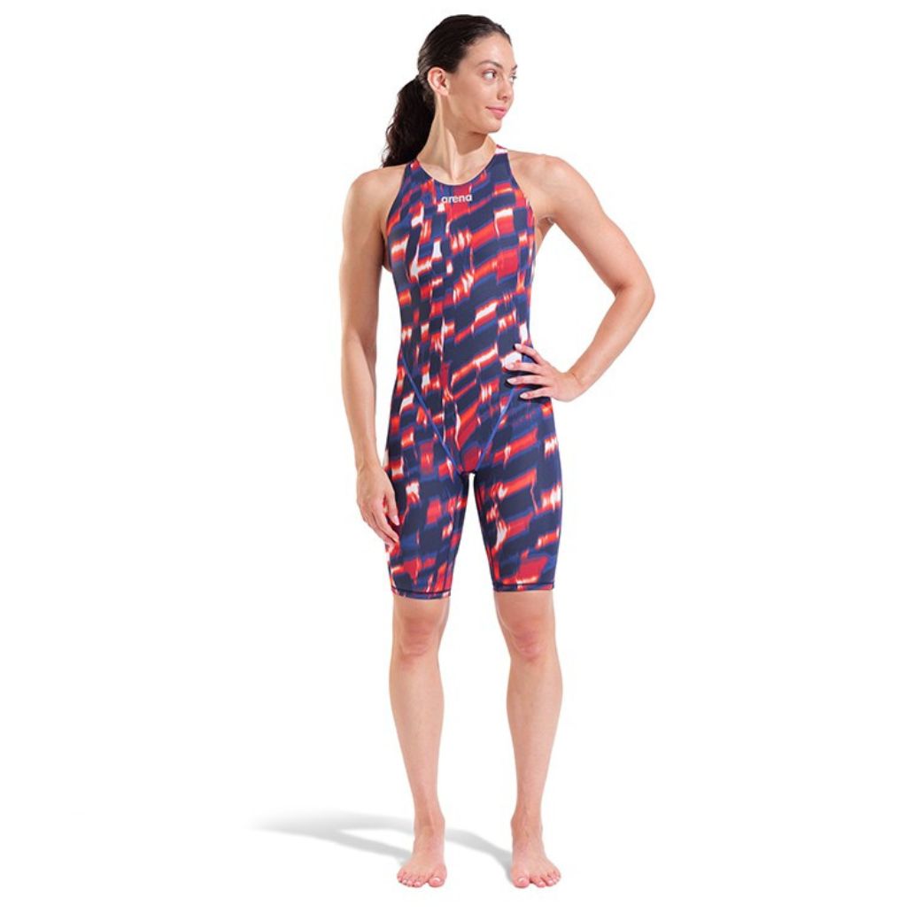 Arena ST Next Open Back Aqua Gleam Red White Blue