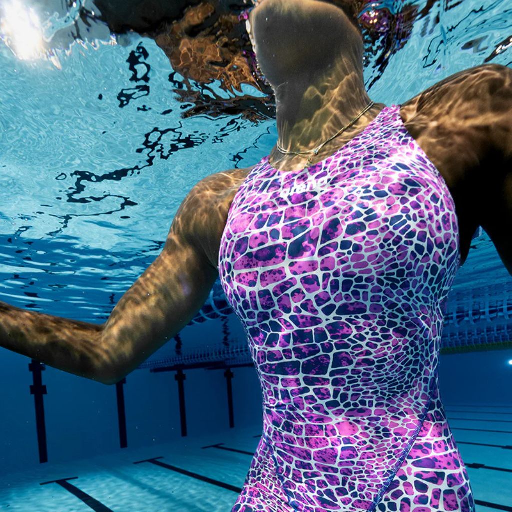 Arena ST Next Open Back Snake Pink