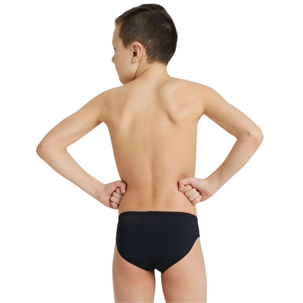 Arena Boy's Solid Brief Junior Black