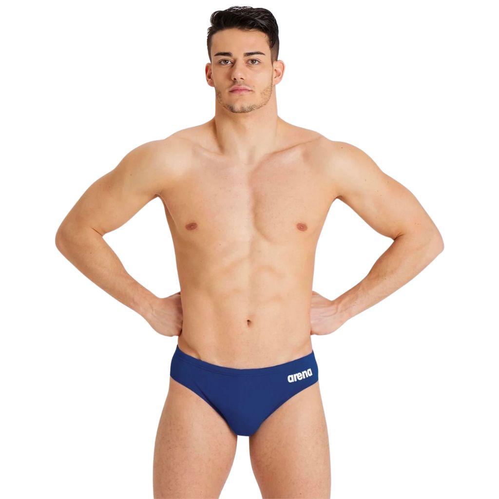 Arena Solid Brief Navy