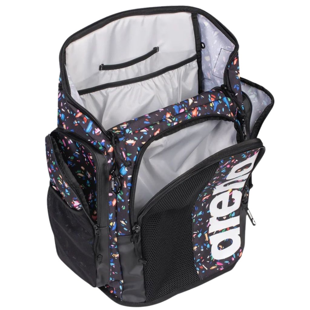 Arena Spiky III Backpack 45 Allover Confetti Black
