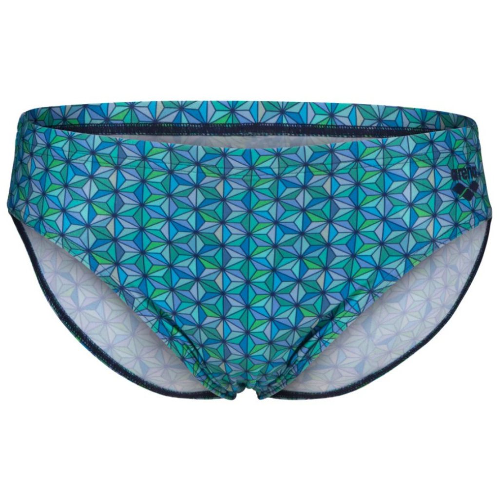 Arena Men&#39;s Starfish Swim Brief - Turquoise Multi