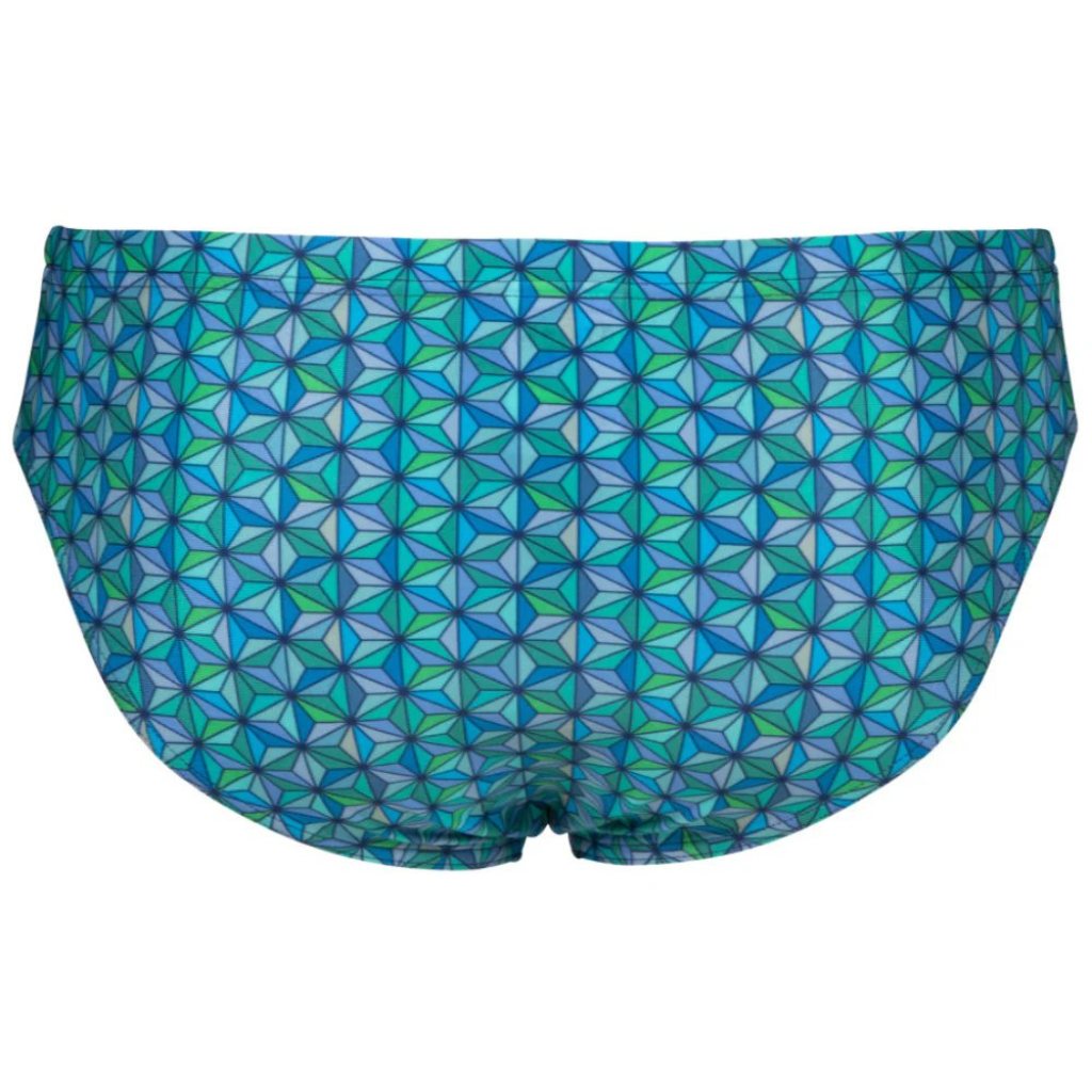 Arena Men&#39;s Starfish Swim Brief - Turquoise Multi