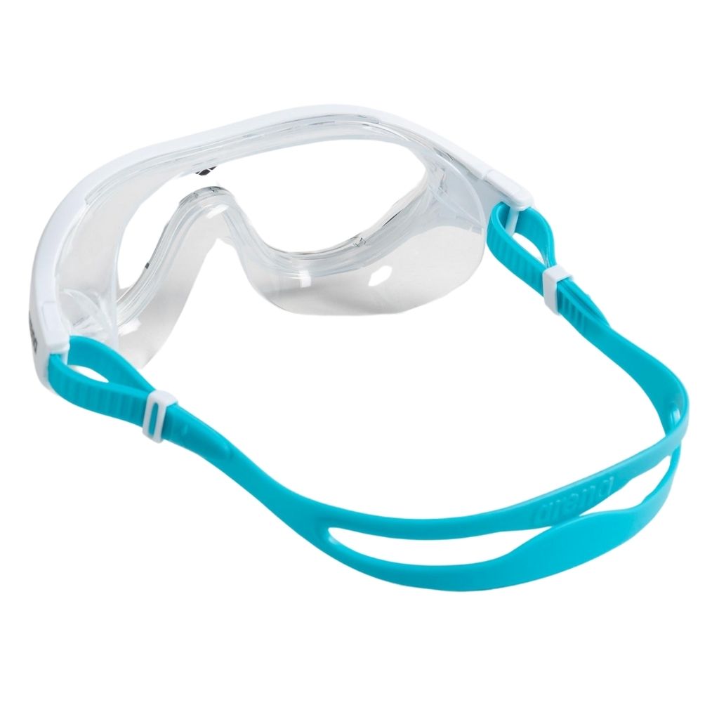 Arena The One Mask Junior Clear White Lightblue