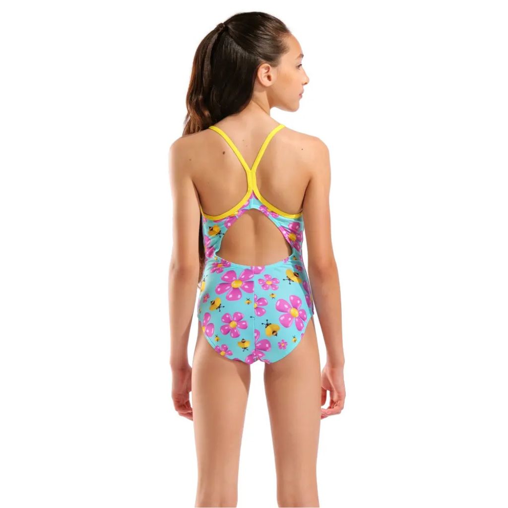 Arena Youth Lightdrop Back Spring Water Yellow