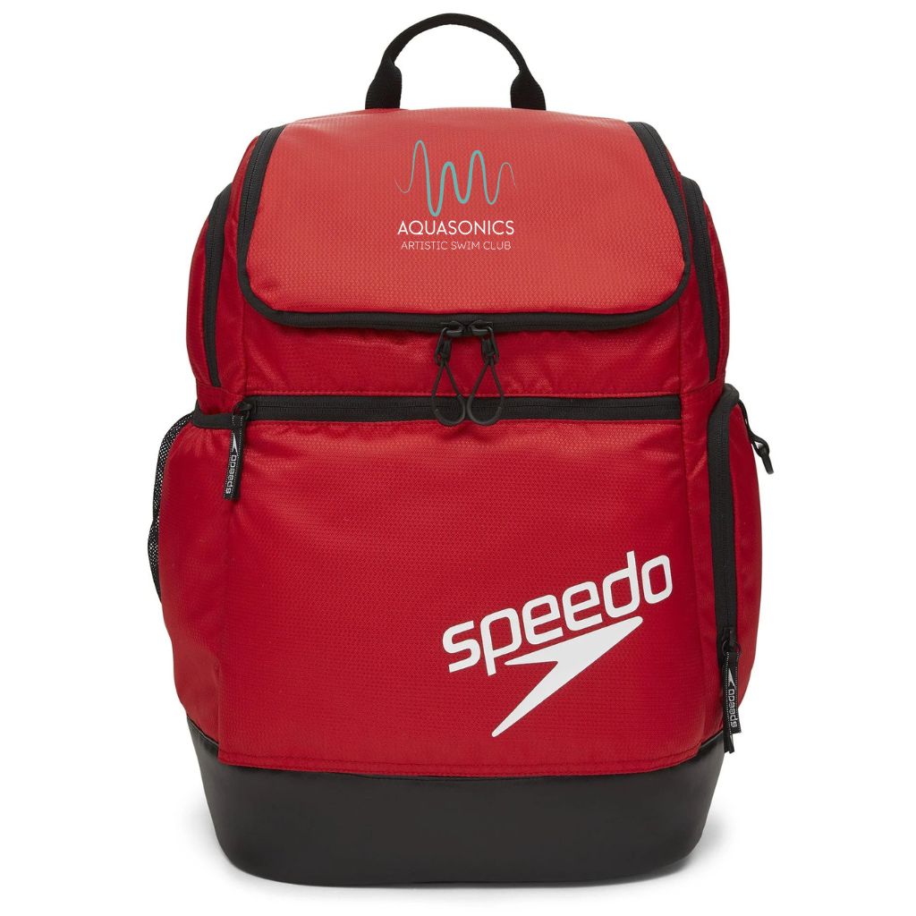 TP BC Aquasonics Speedo Teamster Backpack Red