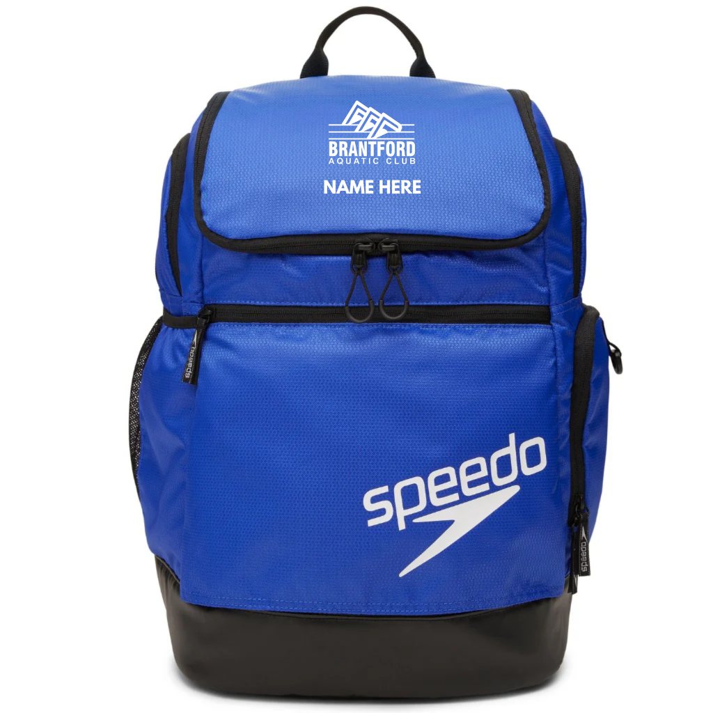 TP Brantford Aquatic Club Speedo Teamster Backpack with Name