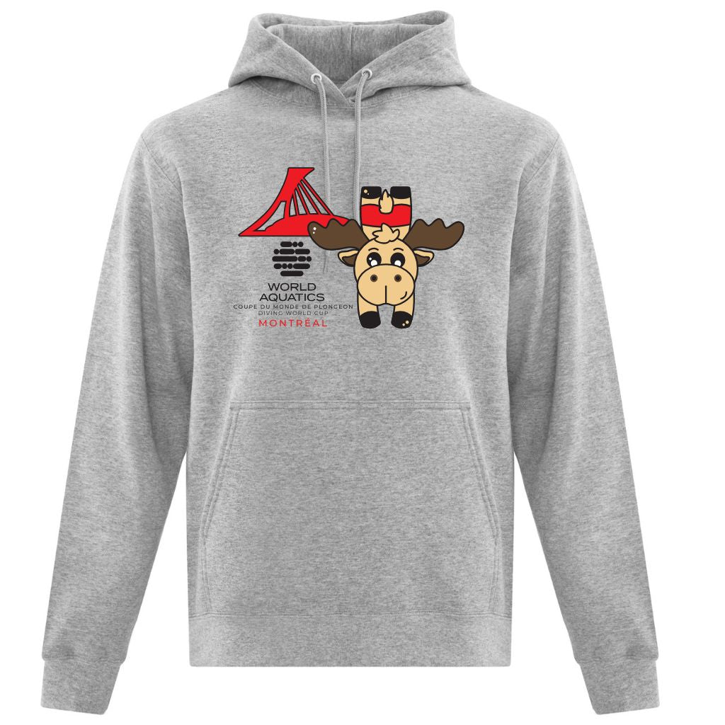 Diving World Cup Adult Hoodie Grey