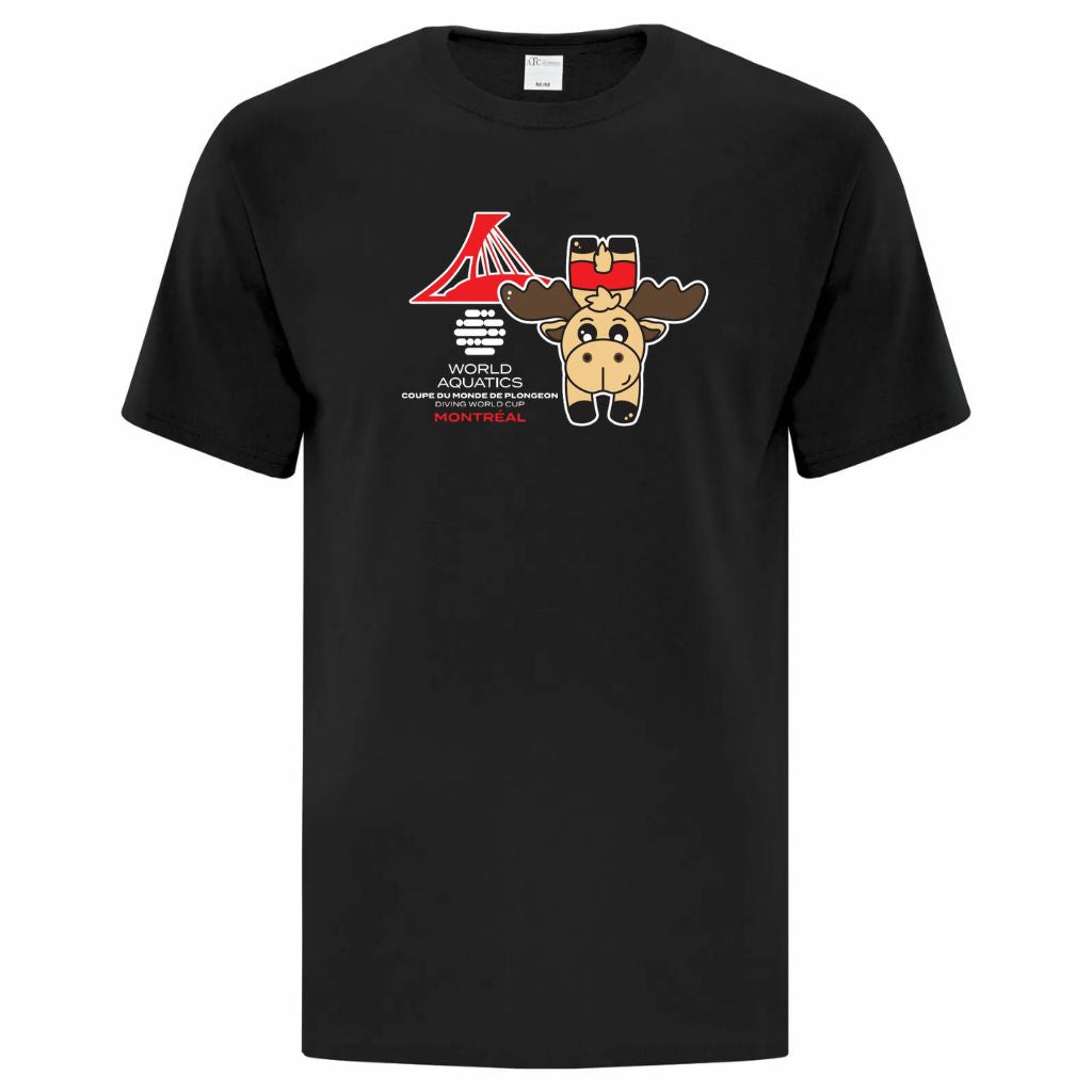 Diving World Cup Adult Black Tshirt