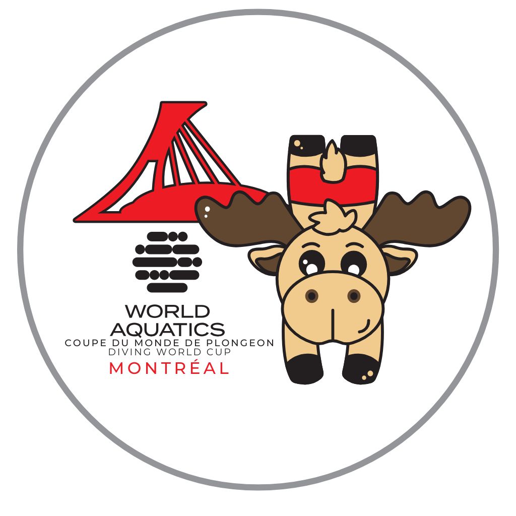 Diving World Cup Round Sticker