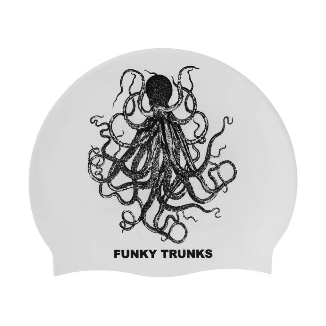 Funky Trunks Silicone Swim Cap Octomus Black