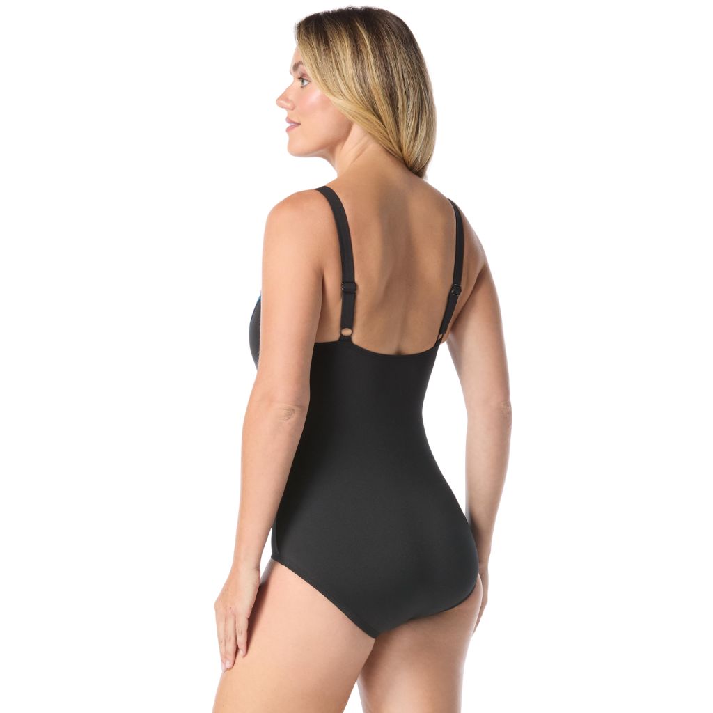 Gabar Scoop Neck Blue Multi Plus Size