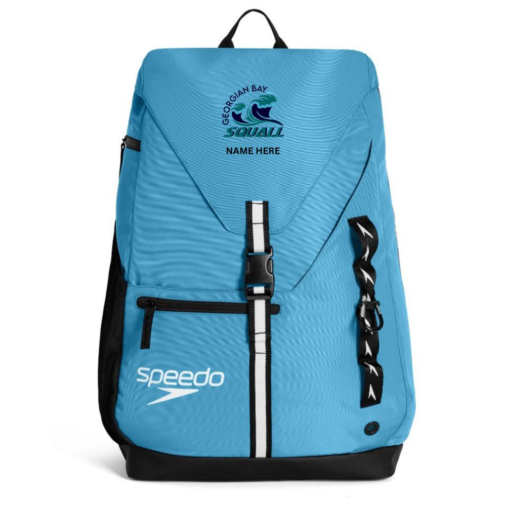 TP Georgian Bay Squall Speedo Team Bag 35L Hawaii Blue with Name