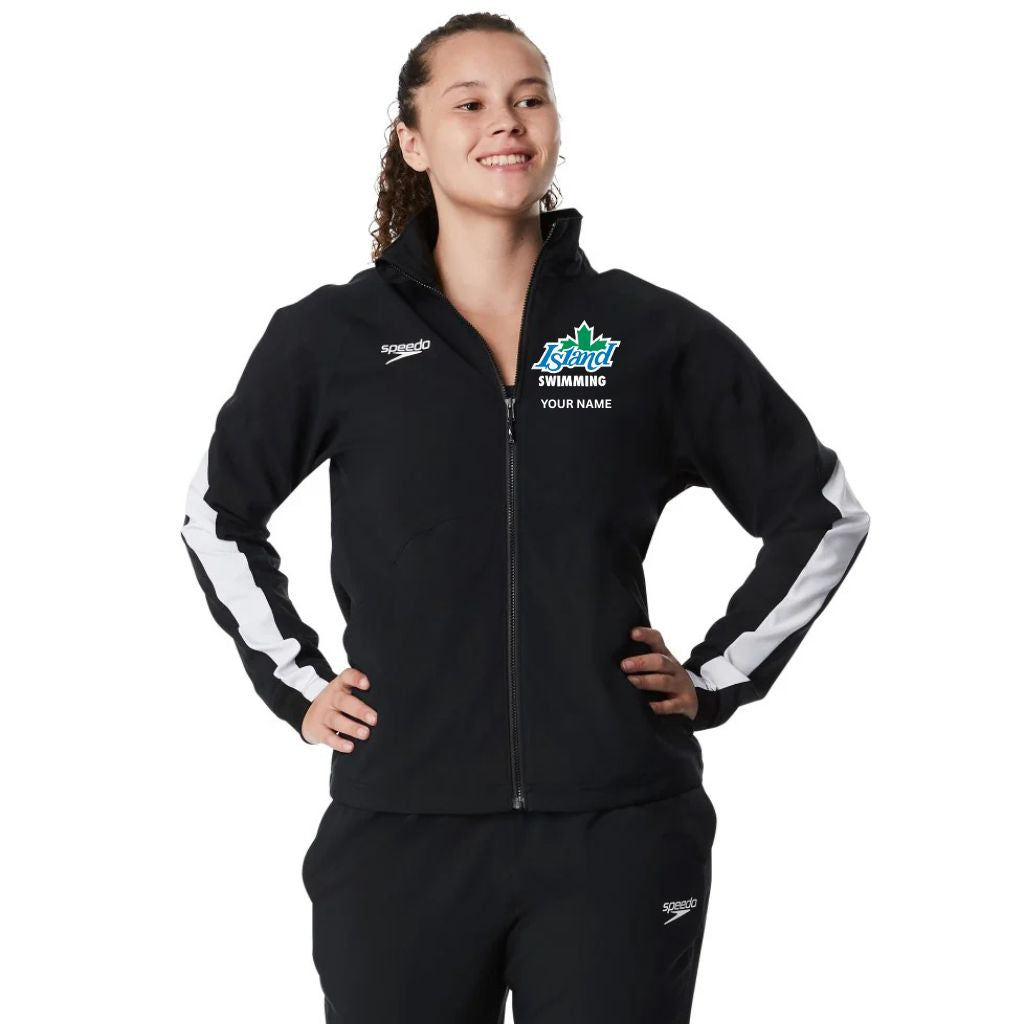 TP Island Swimming Speedo Women&#39;s Edge Jacket with Name