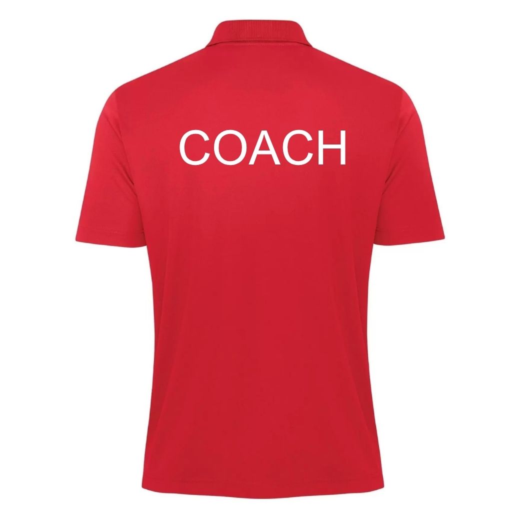 Jasper River Dragons Coaching Polo Shirt Red