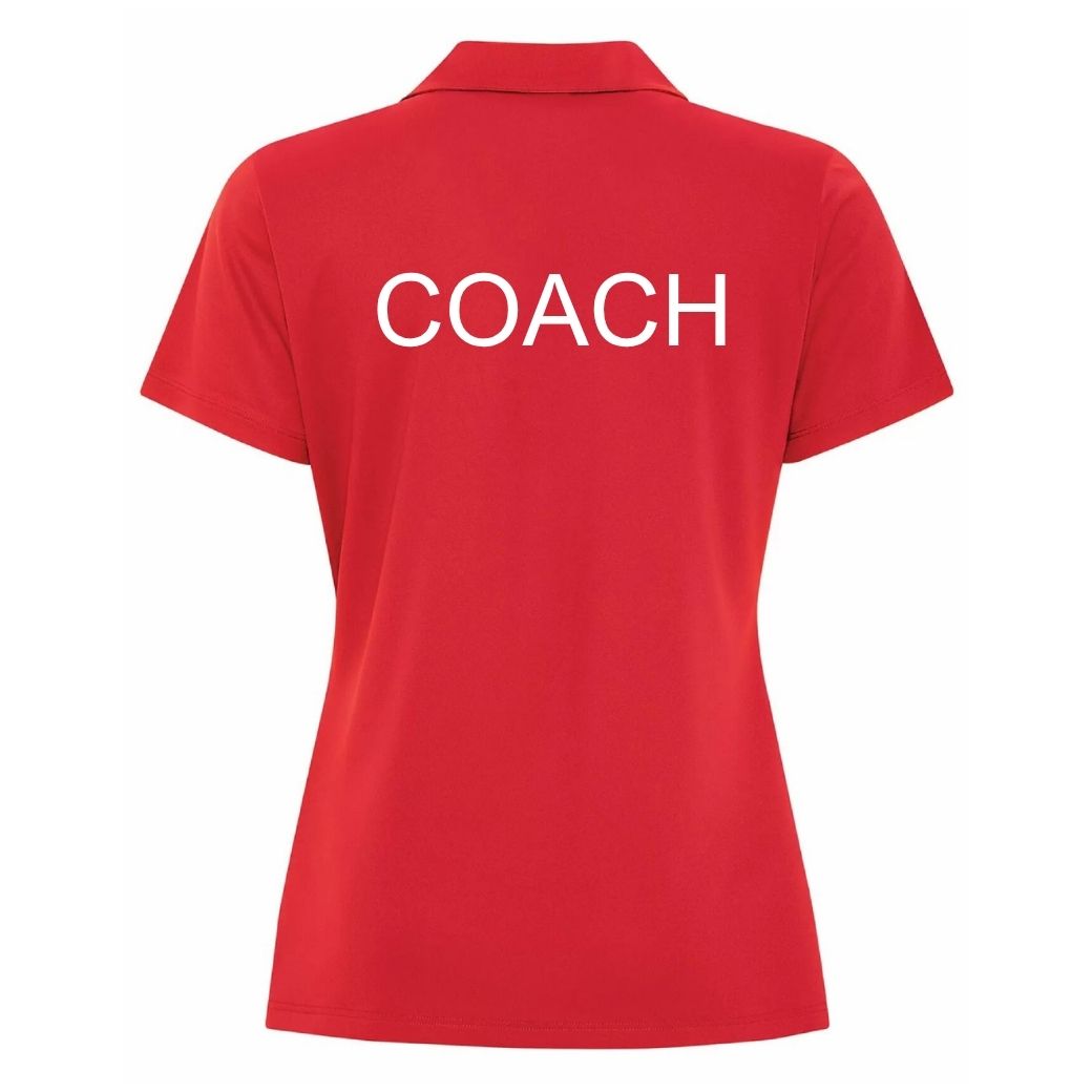 Jasper River Dragons Coaching Polo Shirt Red