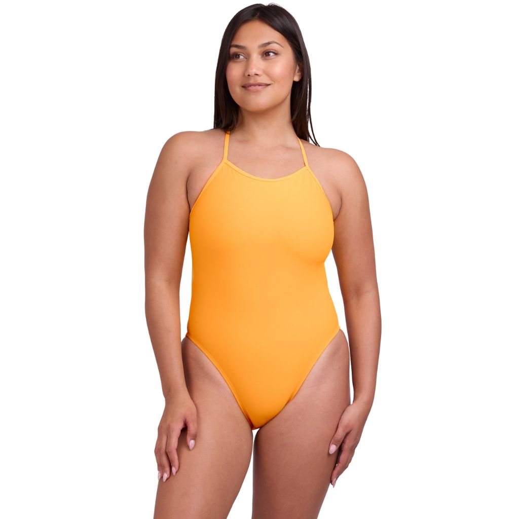 Jolyn Women&#39;s Julian 2 Swimsuit Onepiece Mango with Contrast