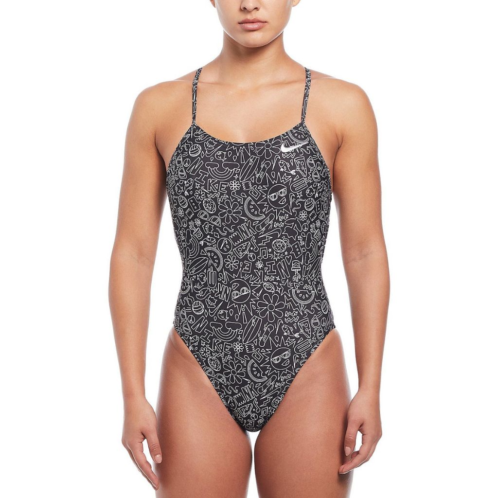 Nike Multi Tie Back Black Doodle